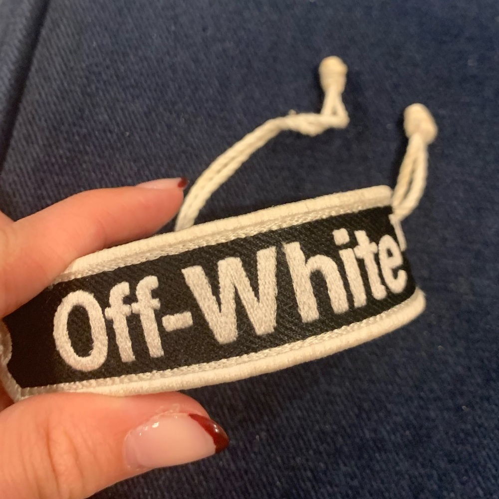 Off-White Stitched Logo Bracelet - image 5
